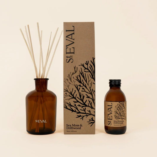 St Eval Sea Moss & Driftwood Reed Diffuser