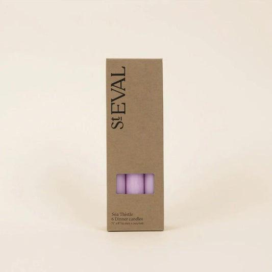 Sea Thistle 7/8" x 8" Dinner Candle Gift Pack