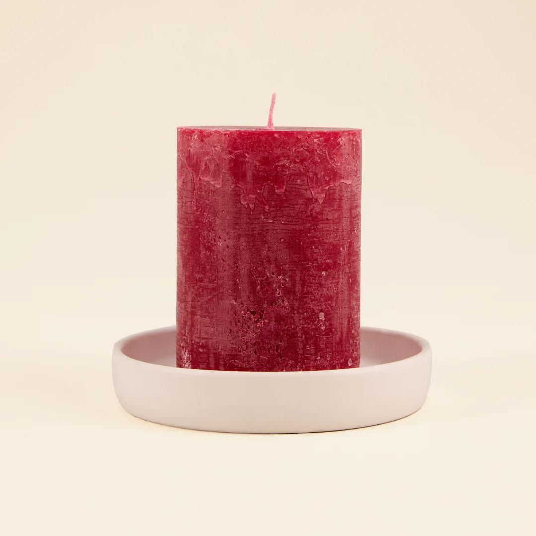 Hawthorn & Berries Fragranced Coloured Pillar