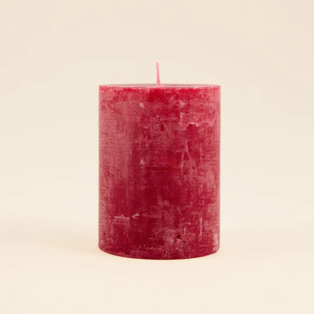 Hawthorn & Berries Fragranced Coloured Pillar