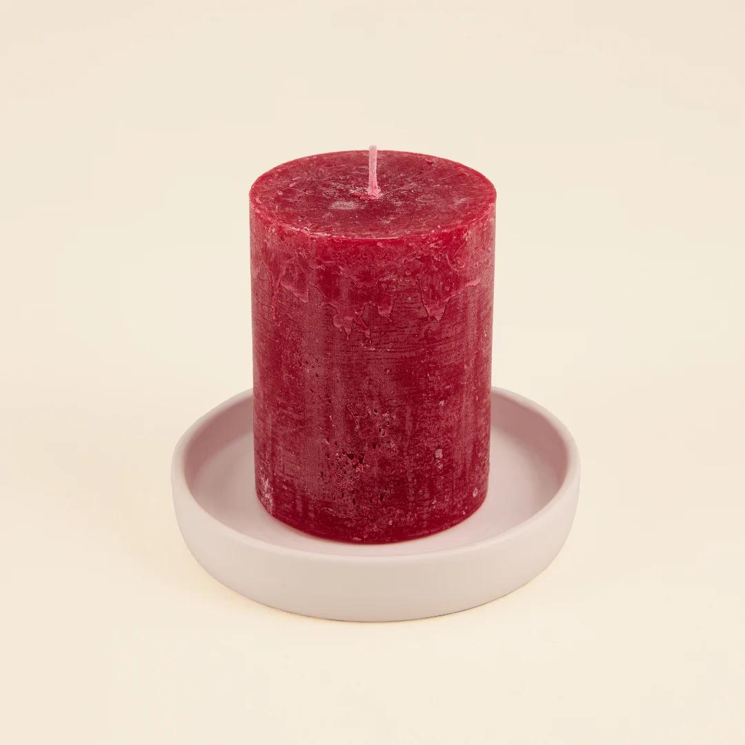 Hawthorn & Berries Fragranced Coloured Pillar