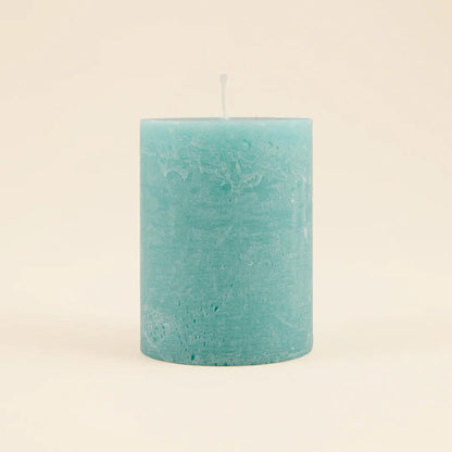 Sea Moss & Driftwood Fragranced Coloured Pillar