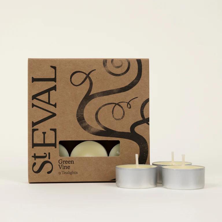 Green Vine Scented Tealight Candles by St Eval