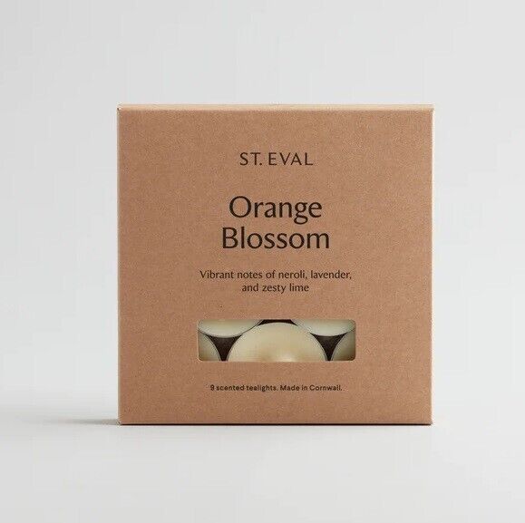 Orange Blossom Scented Tealight Candles