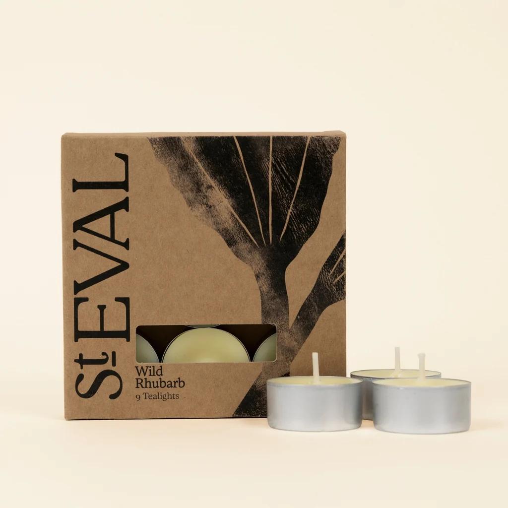 Wild Rhubarb Tealight Candles