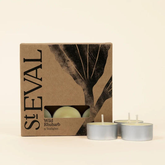 Wild Rhubarb Tealight Candles