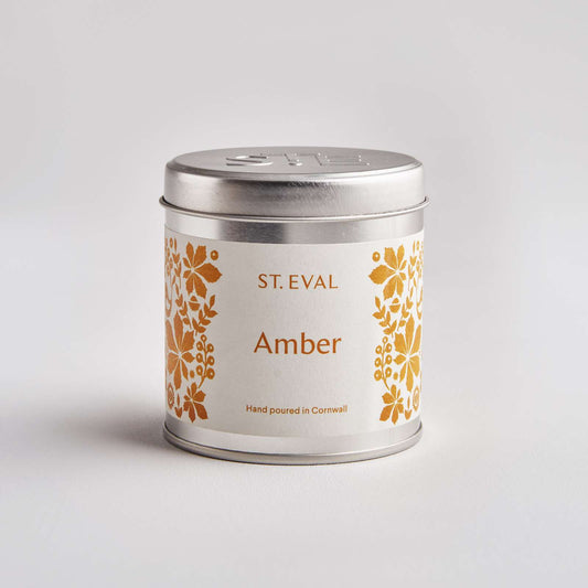 Amber, Folk Scented Tin Candle by St Eval