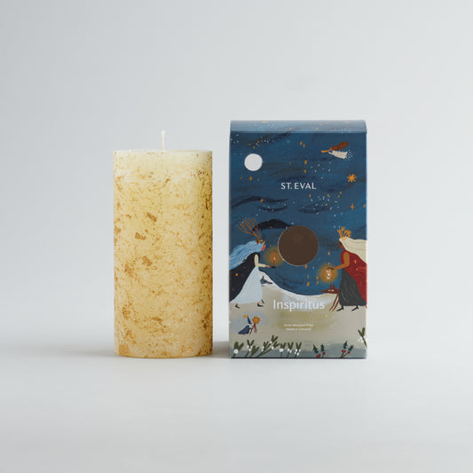 Inspiritus Scented Gold Marbled Pillar