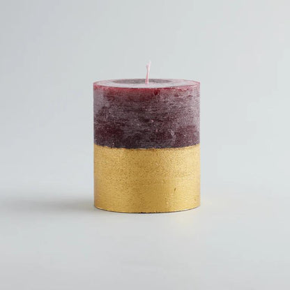 Figgy Pudding Gold Half-Dipped Pillar