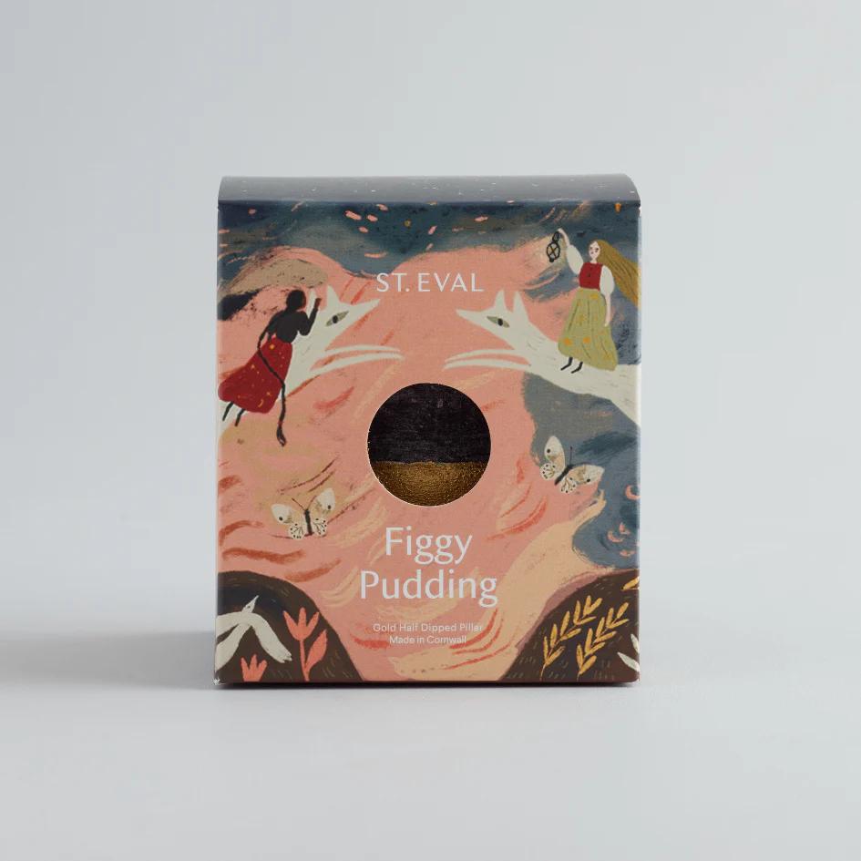 Figgy Pudding Gold Half-Dipped Pillar