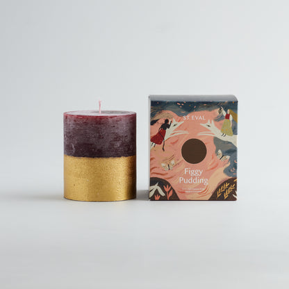 Figgy Pudding Gold Half-Dipped Pillar