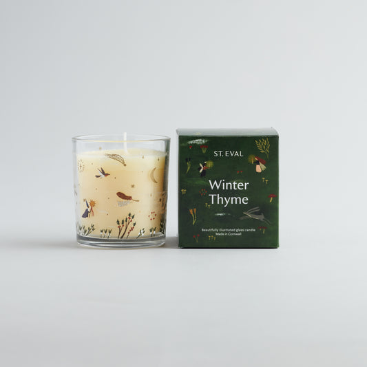 Winter Thyme Christmas Wonderland Glass Candle