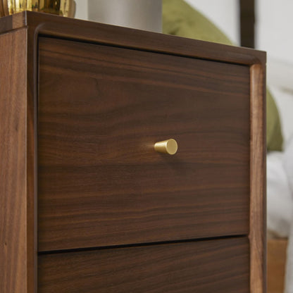 Wright Narrow Walnut Bedside Table