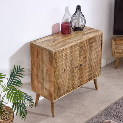 Marlow Light Mango Wood 2 Door Sideboard