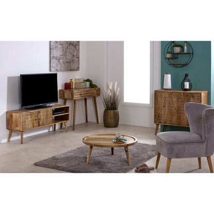 Marlow Light Mango Wood 2 Door Sideboard