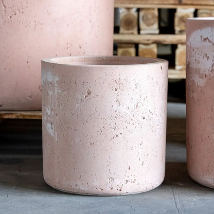 Aurella | Blushstone – 70cm X Large Concrete Cylinder Planter