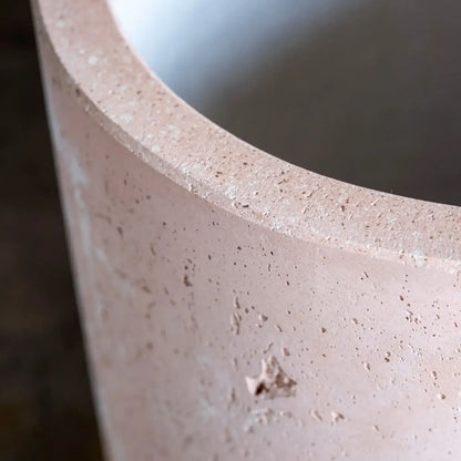 Aurella | Blushstone – 70cm X Large Concrete Cylinder Planter