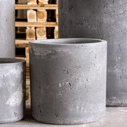 Aurella | Onyx Dusk – 55cm Extra Large Concrete Cylinder Planter