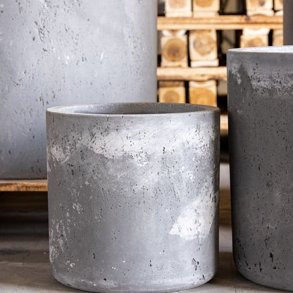 Aurella | Onyx Dusk – 55cm Extra Large Concrete Cylinder Planter