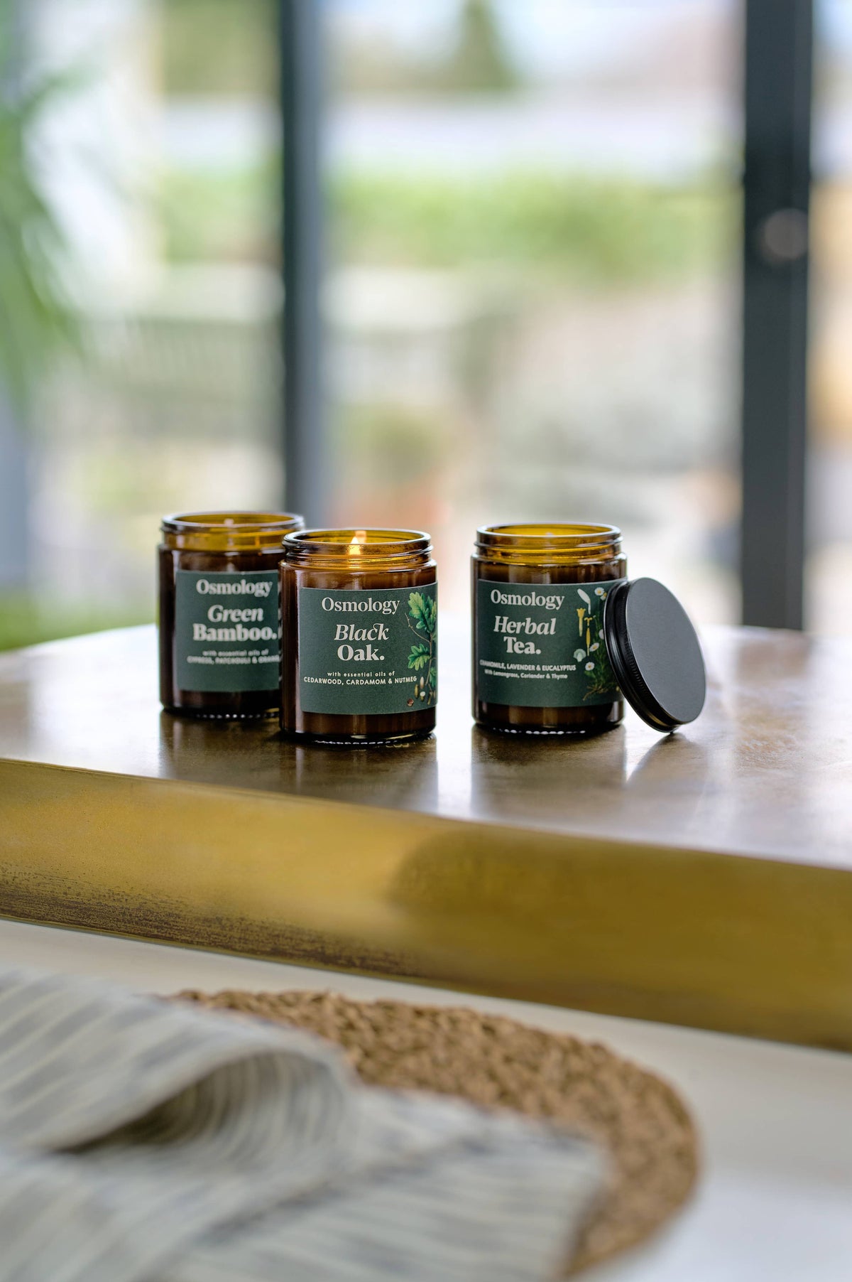Black Oak Scented Small Jar Candle