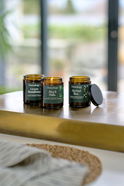 Black Oak Scented Small Jar Candle