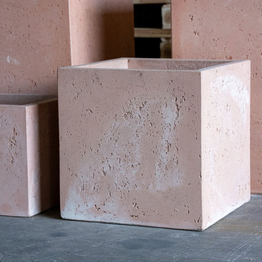Cubrosa | Blushstone – 55cm Extra Large Square Concrete Planter