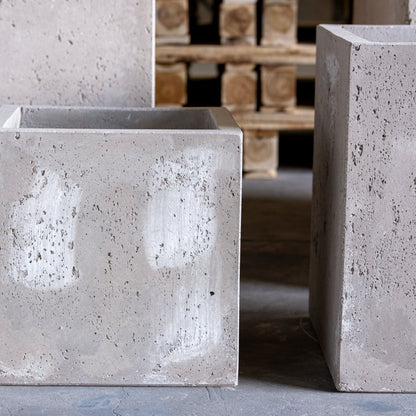 Cubrosa | Truffle – 55cm Large Square Concrete Planter