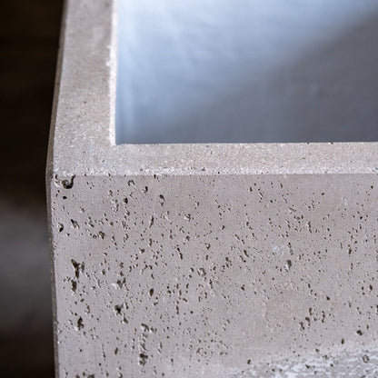 Cubrosa | Truffle – 55cm Large Square Concrete Planter