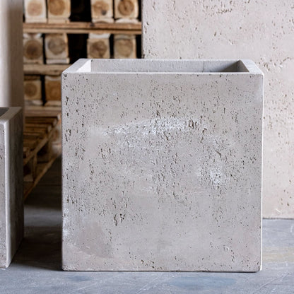 Cubrosa | Truffle – 55cm Large Square Concrete Planter