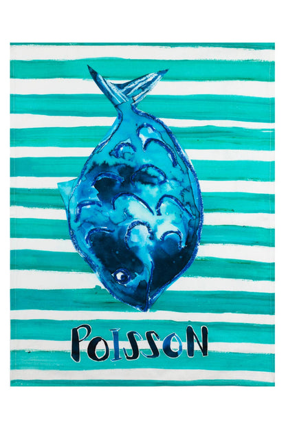 Poisson Tea Towel