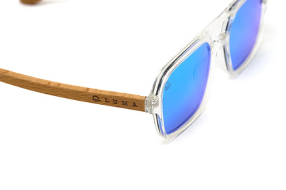 Luma Sunglasses - Bantham - Clear/Blue