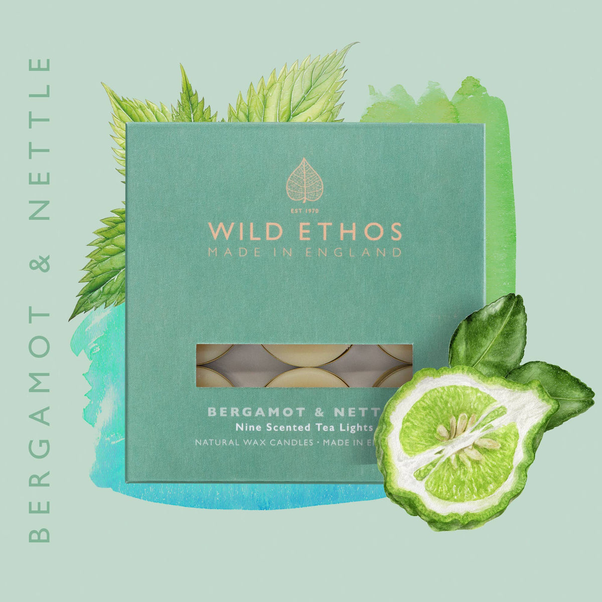 Bergamot & Nettle Scented Tealights