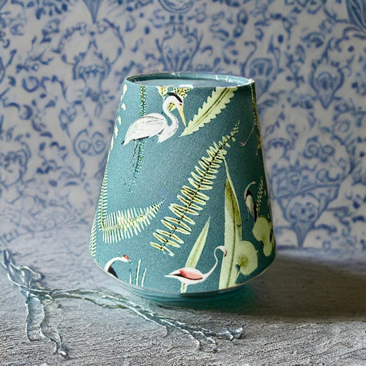 Flamingo Lampshade ~ Blue & Green Shade