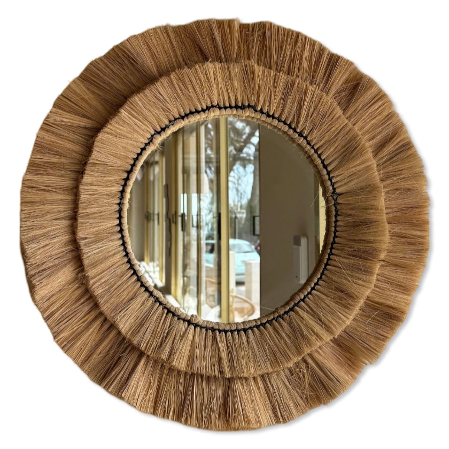 Handmade Round Wall Glass Mirror