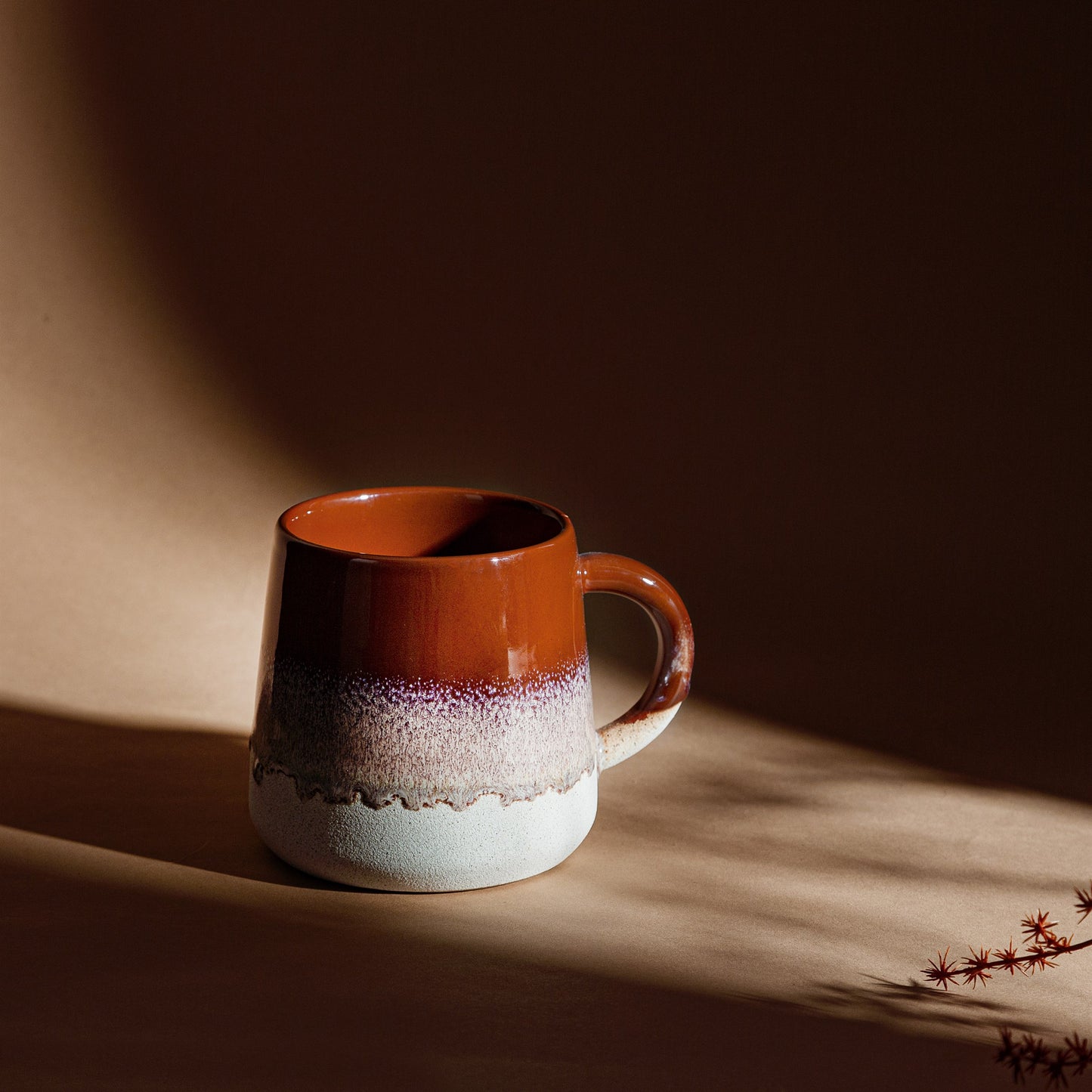 Chocolate Brown Mojave Glaze Mug