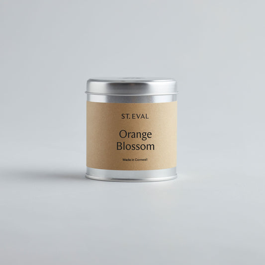 Orange Blossom Scented Tin Candle