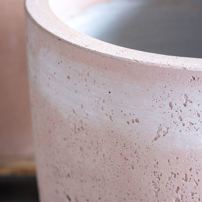 Vessara | Blushstone – 52cm Large Tall Concrete Planter