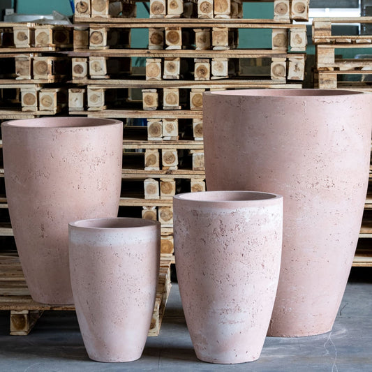 Vessara | Blushstone – 75cm Extra Large Concrete Vase Planter