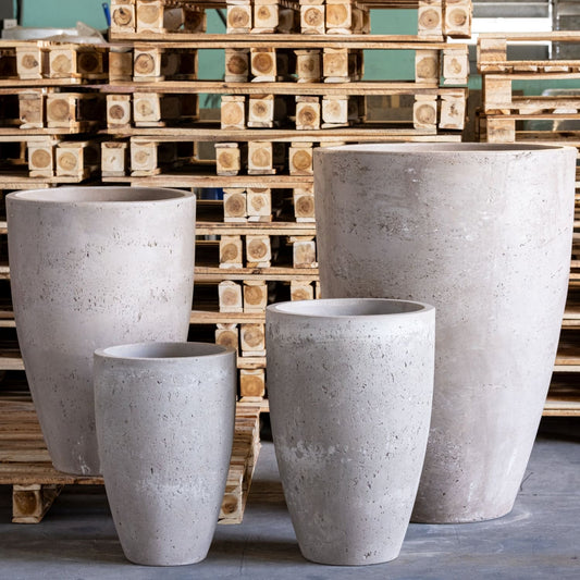 Vessara | Truffle – 75cm Extra Large Tall Concrete Planter
