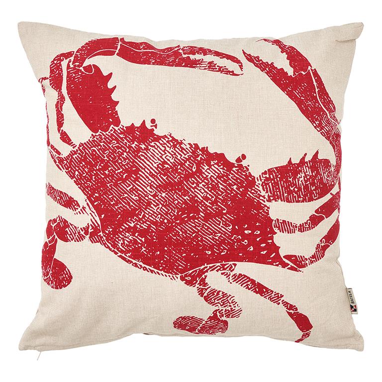 Beach Crab Square Cushion