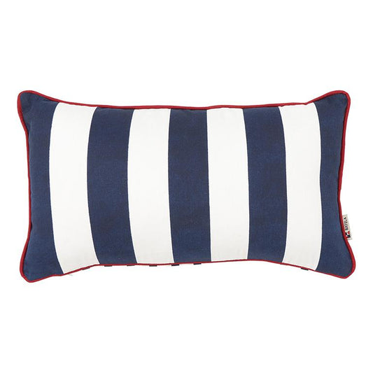Blue Stripes Rectangle Cushion