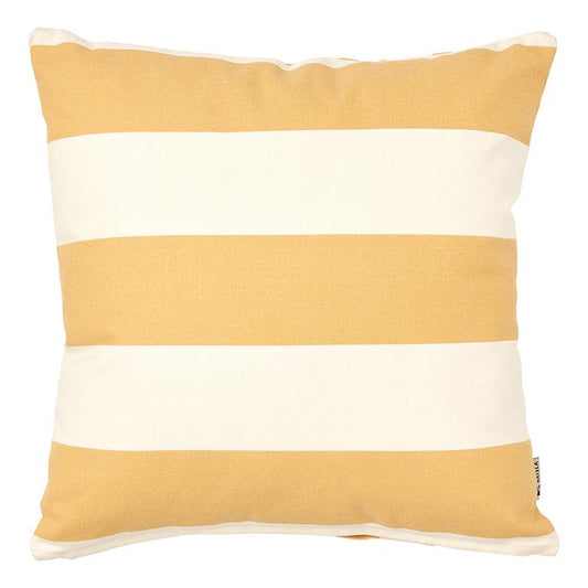Yellow Stripes Square Cushion