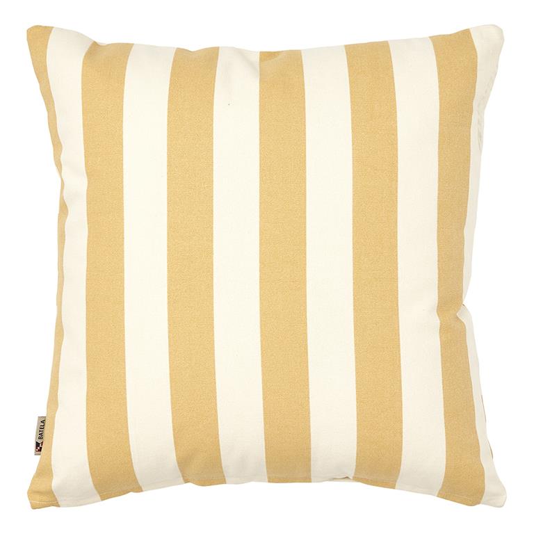 Yellow Stripes Square Cushion