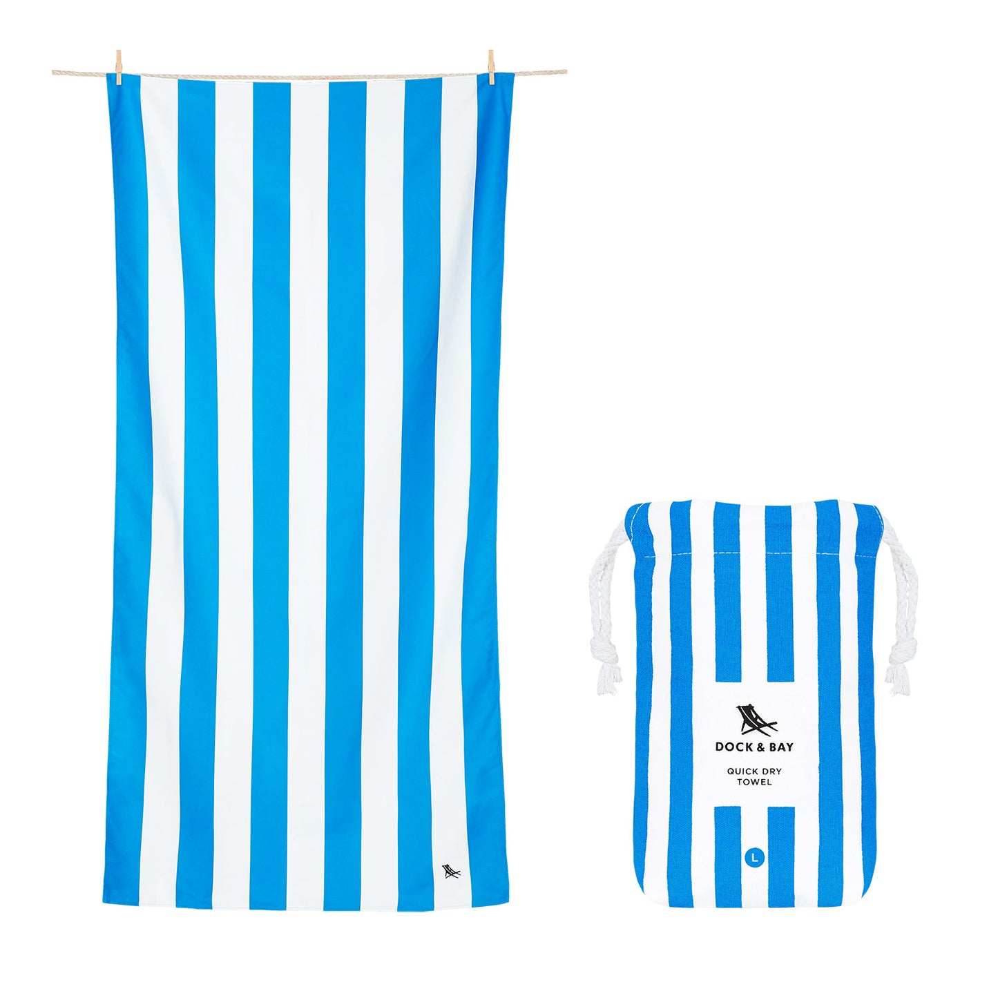 Dock and Bay Quick Dry Beach Towel- Bondi Blue from Home and Bay