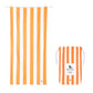 Large Quick Dry Beach Towel - Ipanema Orange from Home and Bay