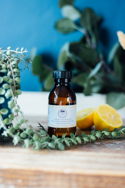 The Dartmoor Soap Co Bath & Body Oil – Lemon & Palmarosa