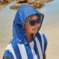 Kids Poncho Whitsunday Blue by Dock and Bay for Ages 7-10 