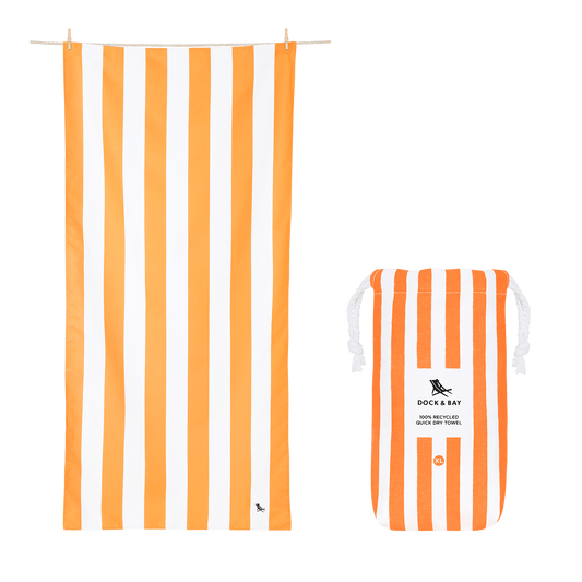 XL Dock and Bay Ipanema Orange Beach Towel