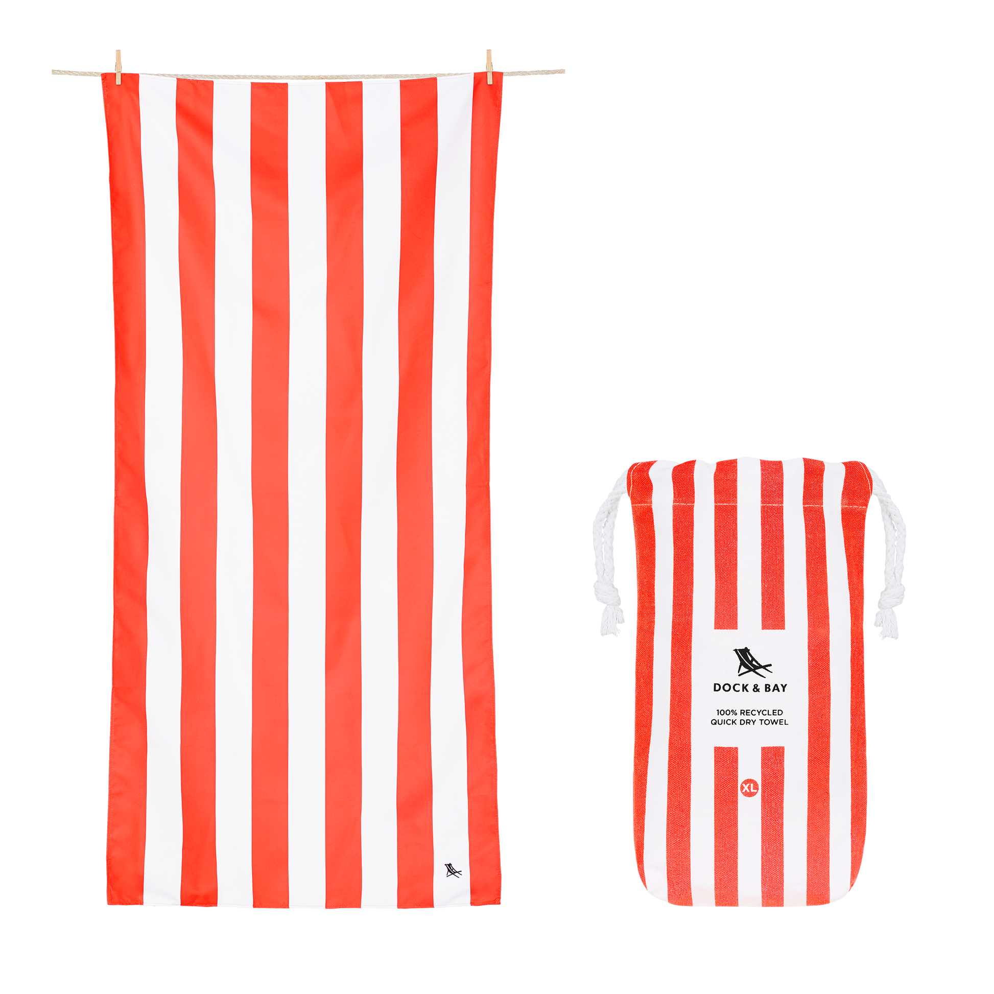 Dock & Bay Waikiki Coral XL Beach Towel