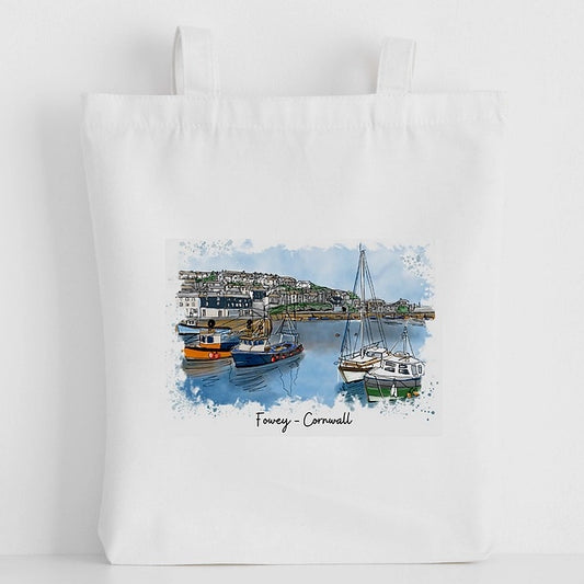Fowey Luxury Canvas Tote Bag by H'Art and Design